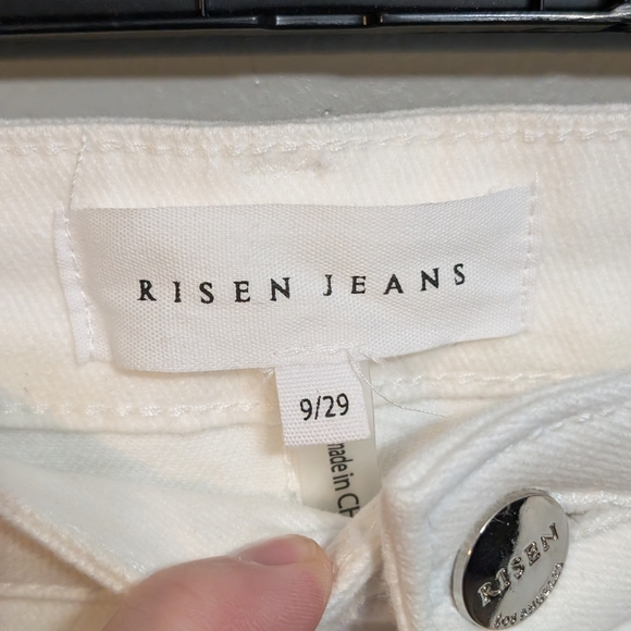 NWTs Risen Jeans Women's White Wide Leg Jeans 29/9 - Picture 5 of 8
